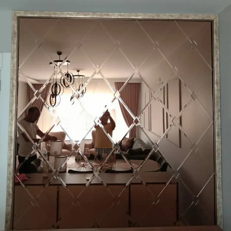 Bronz ayna duvar kaplaması — Optima Cam Ayna, Ankara