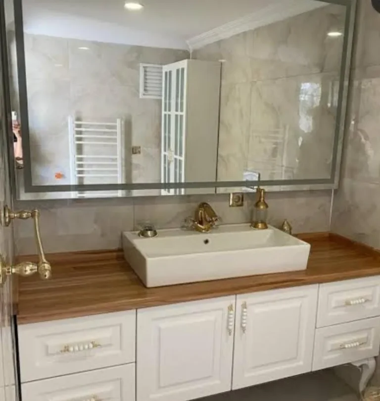 Lavabo üstü dikdörtgen LED banyo aynası — Optima Cam Ayna, Ankara
